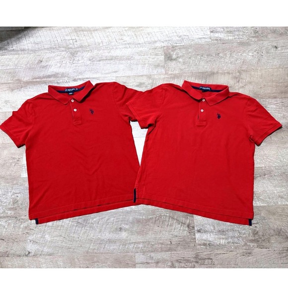 U.S. Polo Assn. Other - U.S. Polo Assn. Red short-sleeve‎ polo shirts Set